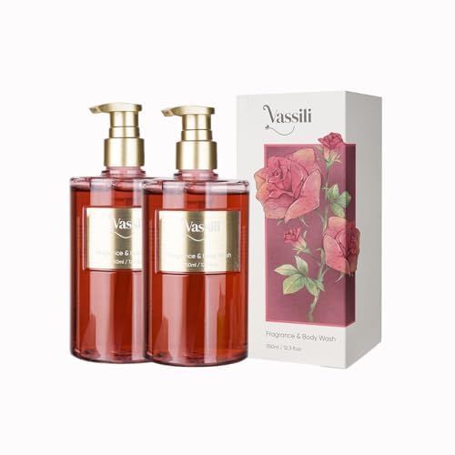 Vassili Body Wash for Women, Long-Lasting Fragrance Shower Gel, Moisturizing & Gentle for All Skin Types, Easy Rinse, 24.6 Fl Oz, 2-Pack (Lush Reverie)