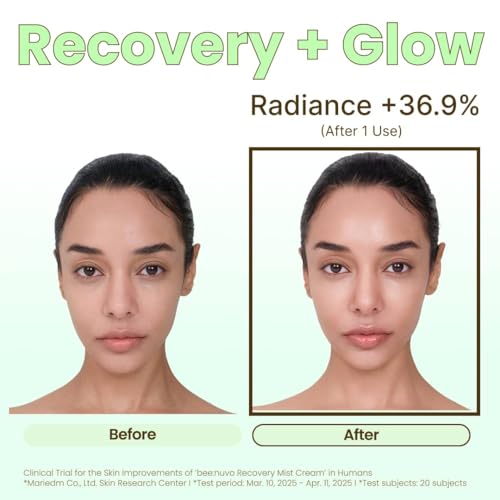Recovery Mist Cream, Propolis 20,000 ppm, Panthenol 3%, Lightweight Hydrating Face Moisturizer, Soothing & Radiant Skin, Korean Skin Care (2.70 fl oz)