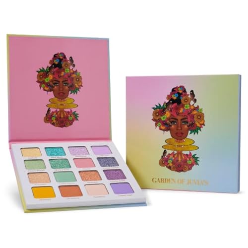 Juvia's Place Garden of Juvia¡¯s Eyeshadow Palette - 16 Pan Palette, Tan, Auburn, & Rich Dark Chocolate, Mattes and Shimmers, Highly Pigmented and Buttery Texture