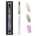100% Kolinsky Acrylic Nail Brush Transparent Size 12 - MelodySusie
