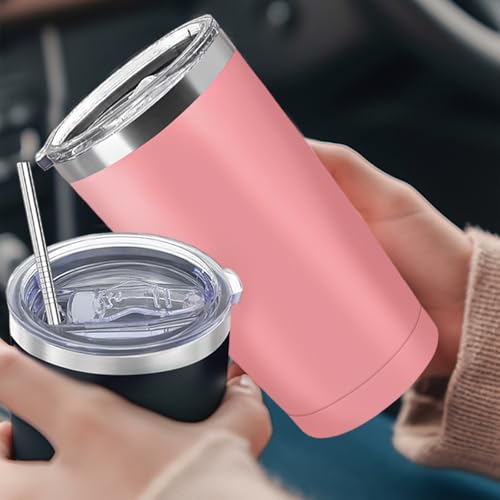 16 Pack Insulated Stainless Steel Travel Tumblers 20oz Bulk Set