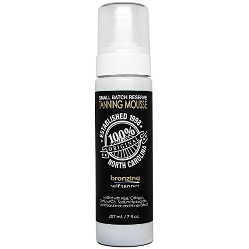 Dark Tanning Mousse w/Instant Bronzer by Famous Dave¡¯s | Sunless Self Tanner | Organic & Natural Ingredients for Medium/Darker Skin Tones