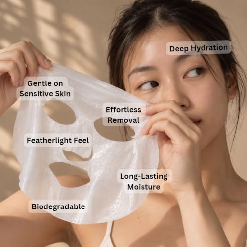 Organic Sheet Mask Multi-Pack - Assorted 6-Count Made in USA - Skin Care