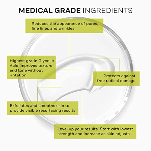 Replenix Glycolic Acid 10% Resurfacing Cream - Hydrating & Light Moisturizer, 1.6 oz, Skin Discoloration Treatment