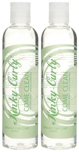 Kinky Curly Come Clean Shampoo - 8 oz Pack of 2 - Cleans & Refreshes Curly Hair
