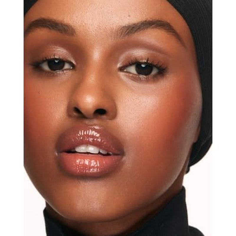 MAKE Beauty Serum Balm Hydrating Lip Oil. Vegan moisturizing lip gloss with plumping effect. Lip treatment cream for soft, smooth, shiny lips - Shade, Sun Flare