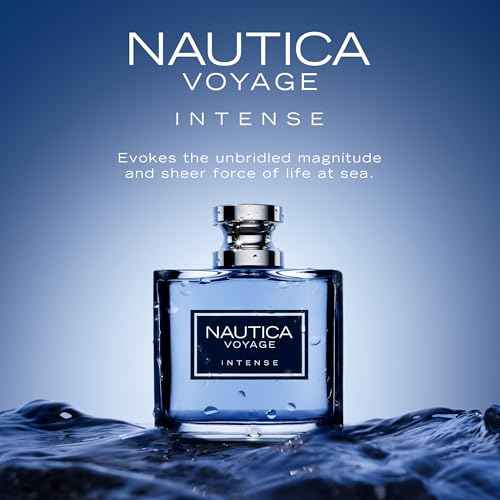 Nautica Voyage Intense Eau de Toilette 1.6 fl oz (Pack of 1), Notes of Vetiver, Smokey Leather, Mimosa, Men's Fragrance, Long Lasting, Everyday Fragrance, Travel Size
