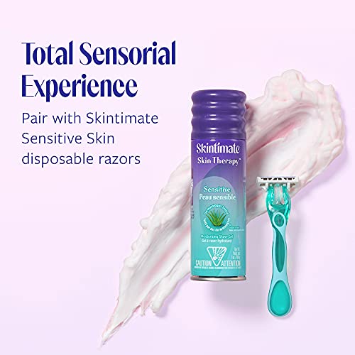 Skintimate Shave Gel Skin Therapy Lotionized Vitamin-E 7 Ounce(207ml) (6 Pack)