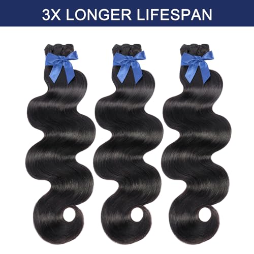 12 Inch Raw Vietnamese Human Hair Bundle - Body Wave, Bleachable & Dyeable, No Shedding, 3X Longer Lifespan - Variation 1