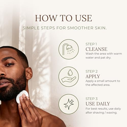 Post-Shave & Waxing Skin Soothing Solution for Ingrown Hairs & Bumps - 5oz