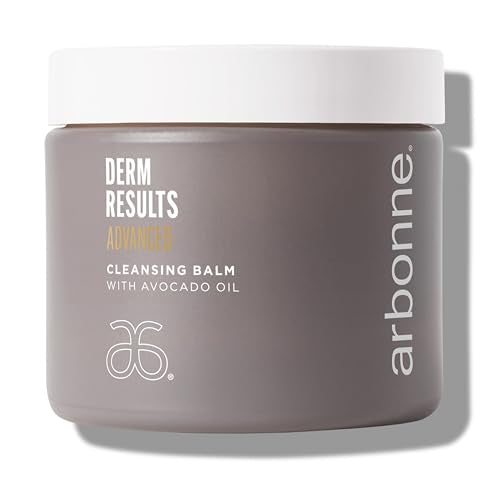 Arbonne DermResults Advanced Cleansing Balm with Avocado Oil Gentle Makeup Remover Balm for Face ? Waterproof Makeup Remover ? Moisturizing Cleanser for All Skin Types ? 3.1 oz (90 g)