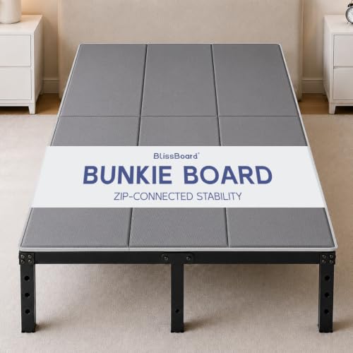 Full Bunkie Board 54 x 75 Inch Support for Mattress - Lightweight, Foldable