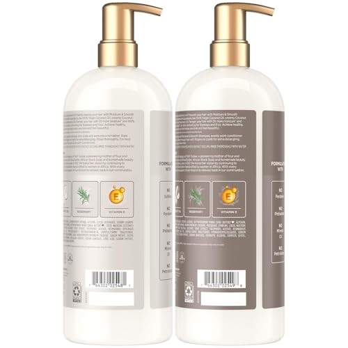 Shea Moisture Moisture & Smooth Shampoo & Conditioner Set 34 Fl Oz Pack of 2