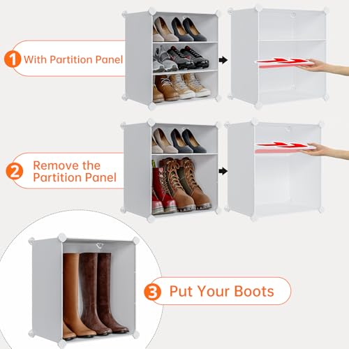Large 72-Pair Shoe Rack Organizer - Tall & Expandable Closet Storage System