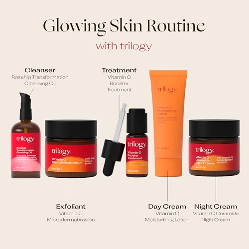 Trilogy Vitamin C Microdermabrasion, Exfoliates & Evens Skin Tone, with AHAs, Rosehip Oil & Pumice, 2.0 fl oz