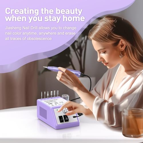 Professional Nail Drill 20000rpm Violet - Electric Manicure & Pedicure Machine