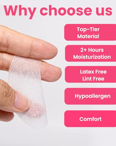 Akissos White Hydrogel Eye Pads for Lash Extensions 100 Pairs Ultra Thin & Secure Adhesion