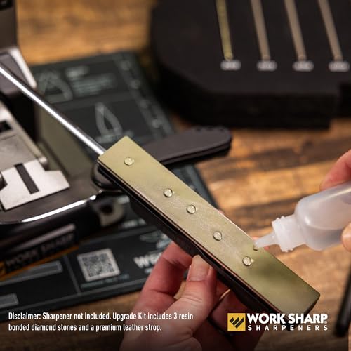 Work Sharp Precision Adjust Upgrade Kit with Replacement Diamond & Leather Plates