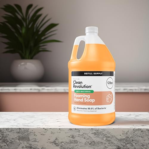 Antibacterial Foaming Hand Soap Refill 128 Fl Oz - Made in USA, Moisturizing & Germ-Free