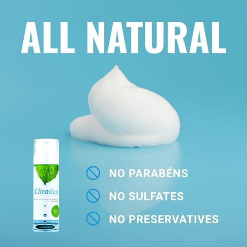 Foam - Gentle Eyelid Cleanser & Eyelash Conditioner | Daily Facial Cleanser & Safe Solution for Eyelid Hygiene - 1.5oz 4-Terpineol Formula