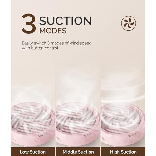 MelodySusie Nail Dust Collector with UV Gloves for Gel Nail Lamp