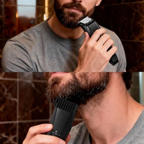 Men's 4-in-1 Beard Body Trimmer Groomer Kit Waterproof Black456