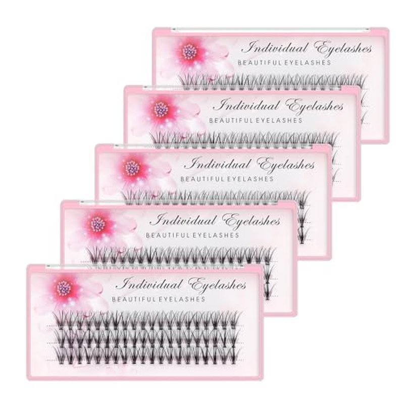 Bodermincer 20D 0.07mm Thickness 8-22mm To Choose Grafting False Eyelashes False Eyelashes Individual Natural Long Mink Fake Eyelashes Extension Handmade Bulk Wholesale (5 Packs-20mm)