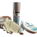 3 Piece Set Face Scrub,Cream and Purse Size Spot Applicator for Milk Spots, Whiteheads, Blackheads and Stubborn Clogged Pores By Diva Stuff