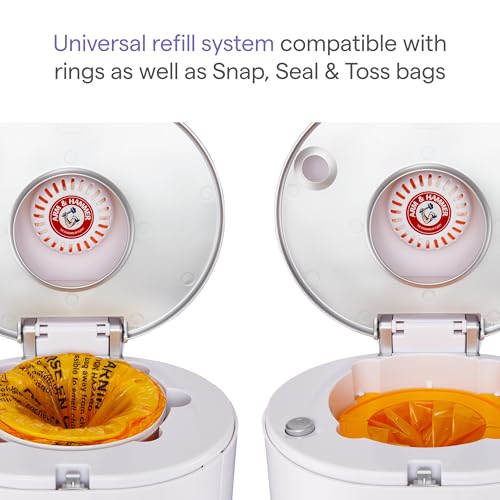 Diaper Pail - Munchkin STEP Powered by Arm & Hammer with Odor Control & Refill Pack