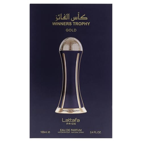 Unisex Eau de Parfum Spray - Winners Trophy Gold, Spicy Floral Fragrance 3.4oz