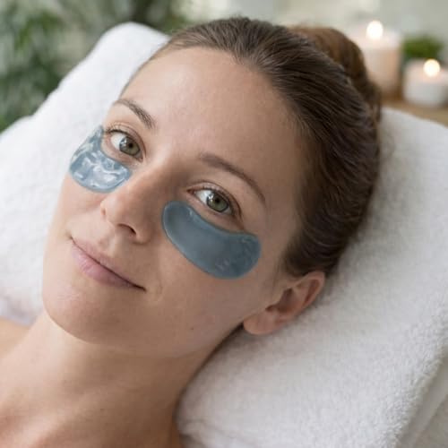 Blue Hour Vitality Eye Patches with Caffeine & Niacinamide – Refresh & De-Puff, 30 Pairs
