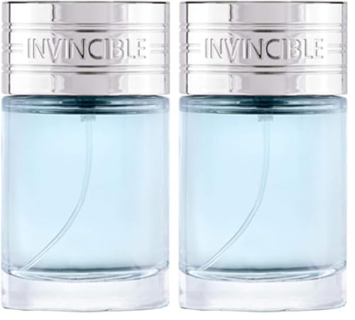 New Brand Invincible Men’s 3.3 oz Perfume Spray Pack of 2 – Long Lasting Fragrance