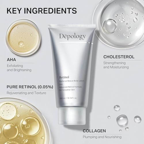 Firming Retinol Body Lotion for Crepey Skin & Keratosis Pilaris - 10.14 fl oz
