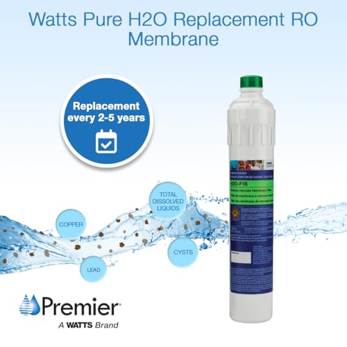 Watts Premier H2O-F16 Pure 50 GPD Reverse Osmosis Membrane Filter - Variation of H2O-F16
