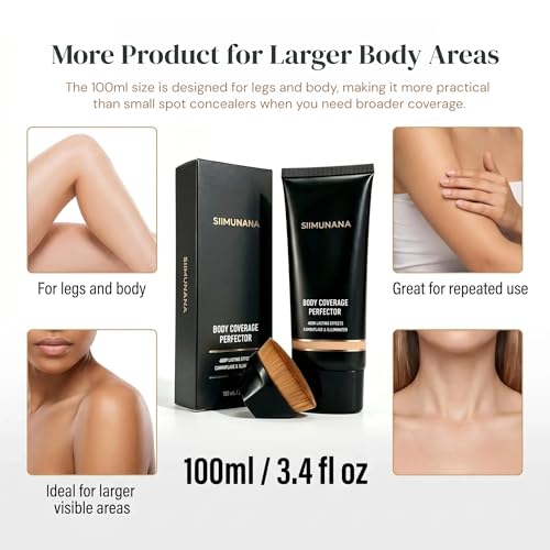 Waterproof Tattoo Cover Up Makeup with Brush - Golden Radiance, 3.4 fl oz