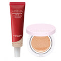 Korean BB Cream & Cushion Foundation Set - Dewy, Natural Finish, SPF 42 PA++