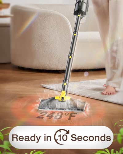LABIGO Gray 10-in-1 Multi-Surface Steam Mop & Handheld Cleaner