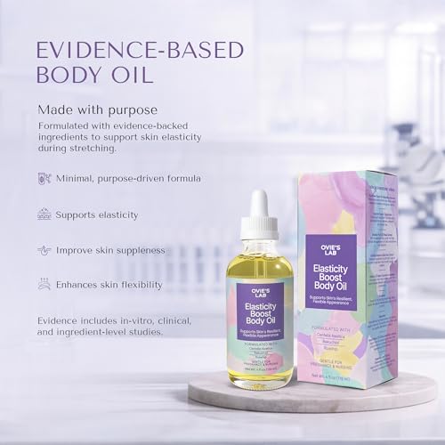 Belly Oil for Pregnant Women ? Oil for Stretch Marks During Pregnancy & Postpartum, Pregnancy Stretch Mark Support with Centella Asiatica, Lightweight Body Oil