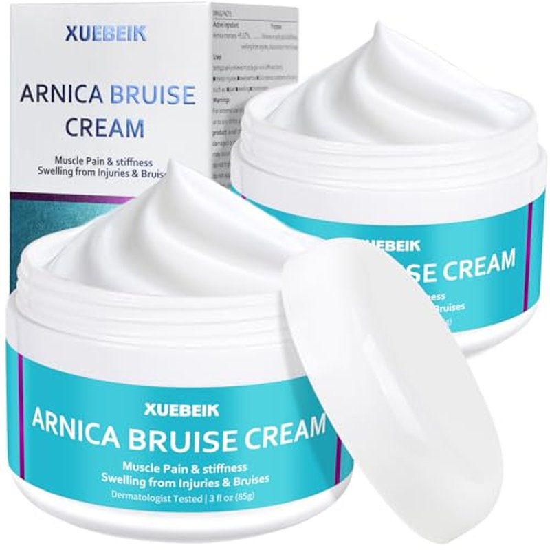 Arnica Bruise Relief Cream Extra Strength: Soothing Moisturizer with Vitamin K, C & E for Thin & Sensitive Skin - Daily Care for Teens, Adults & Mature Skin (3 Oz * 2 PCS)