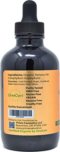 Organic Tamanu & Marula Oil Bundle - Face, Hair & Skin Moisturizer - USDA Certified Virgin Cold Pressed Vegan