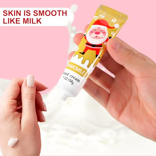 80 Pcs Christmas Hand Lotion Gift Set Bulk Christmas Gifts for Coworkers Employee Natural Plant Fragrance Shea Moisturizing Hand Creams Women Men Stocking Stuffers Xmas Party Supplies