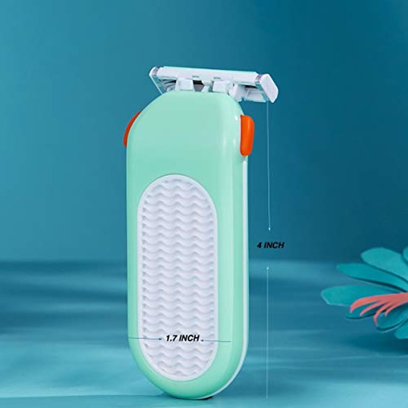 Domon dolly Razors for Women 6 Refills 3 Blades Shaver for Face Legs Bikini area, Comfort Glid, Green