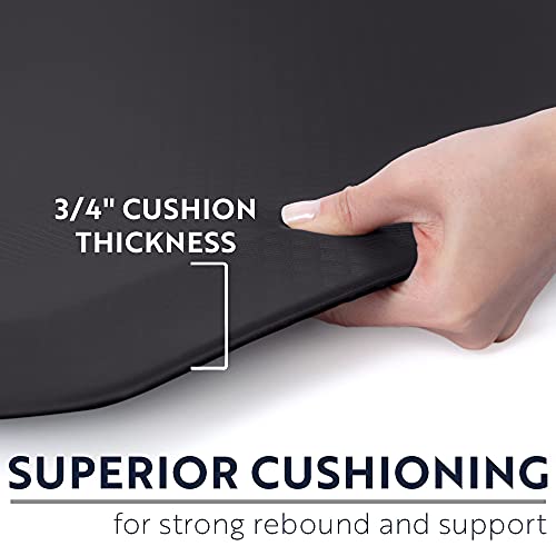 Anti-Fatigue Kitchen Mat 24x70 Inches - Black, Thick Supportive Foam