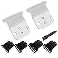 2 Pack Replacement T-Blades for Andis D7/D8 Trimmers - Durable Carbon Steel, Close-Cutting Design