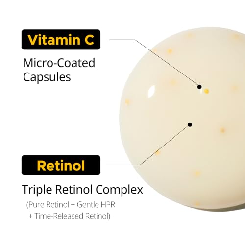 Retinol Vitamin C Serum for Face 0.7 oz - Anti-Aging & Skin Brightening