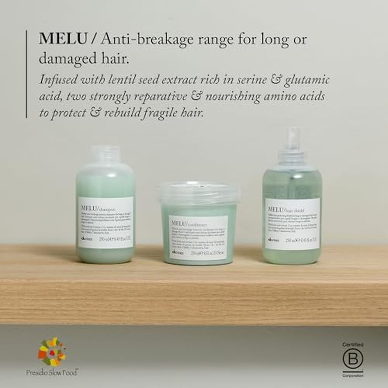 Davines MELU Shampoo, Anti-Breakage Cleansing For Long Or Damaged Hair