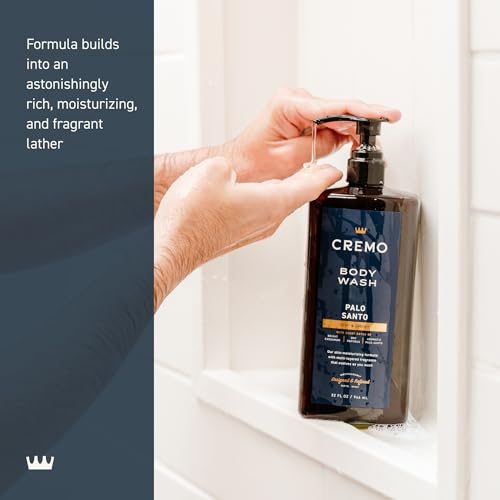 Cremo Palo Santo Body Wash for Men 32 Fl Oz (Pack of 2) – Rich Lather & Moisturizing Cleanse