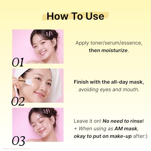 Brightening & Calming Face Mask with Vitamin Capsules - Vegan, Fragrance-Free