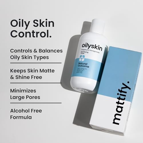 Natural Outcome Oily Skin Face Toner | Purifying Astringent Facial Toner | Naturally Keeps Skin Matte & Shine Free | Minimizes Appearance of Pores While Keeping Skin Hydrated with Aloe Vera | 8 oz