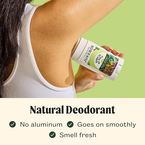 JUKEBOX Born to Be Wild Natural Women’s Deodorant 3-Pack - Aluminum-Free, Long-Lasting, Cruelty-Free